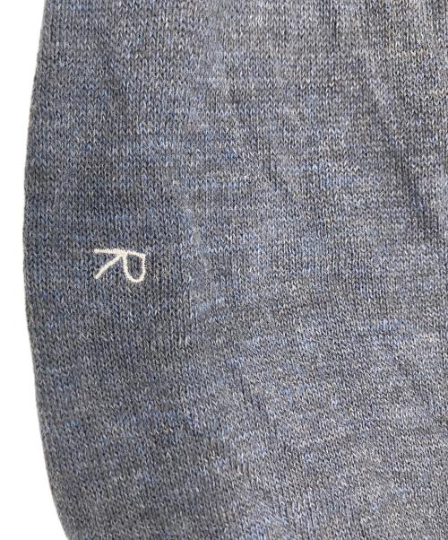 45R（フォーティファイブ・アール）45R (フォーティファイブ・アール) 二重羽織のギャザーブラウス ホワイト×ブルー サイズ:2の古着・服飾アイテム