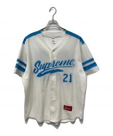 SUPREME（シュプリーム）の古着「Velour Baseball Jersey」｜ホワイト