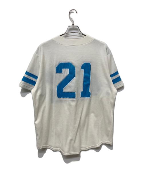 SUPREME（シュプリーム）Supreme (シュプリーム) Velour Baseball Jersey ホワイト サイズ:Lの古着・服飾アイテム