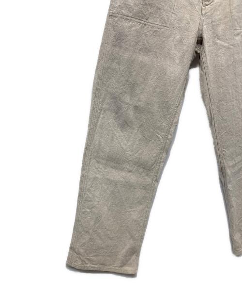 NIGEL CABOURN（ナイジェルケーボン）NIGEL CABOURN (ナイジェルケーボン) リネン ミリタリー ワーク パンツ アイボリー サイズ:81cm（Ｗ32）の古着・服飾アイテム