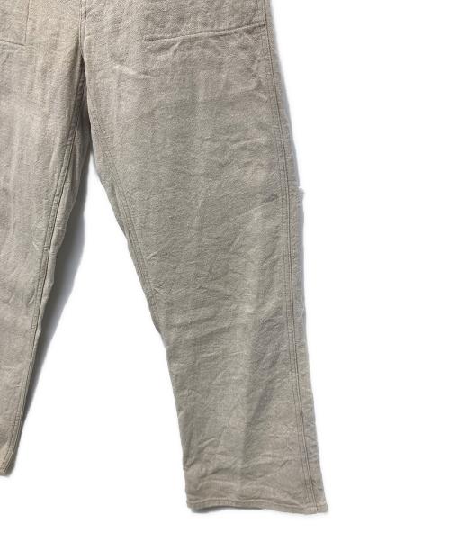 NIGEL CABOURN（ナイジェルケーボン）NIGEL CABOURN (ナイジェルケーボン) リネン ミリタリー ワーク パンツ アイボリー サイズ:81cm（Ｗ32）の古着・服飾アイテム