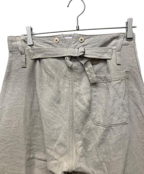 NIGEL CABOURN（ナイジェルケーボン）NIGEL CABOURN (ナイジェルケーボン) リネン ミリタリー ワーク パンツ アイボリー サイズ:81cm（Ｗ32）の古着・服飾アイテム