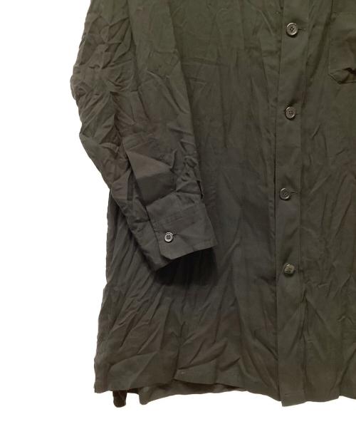 Yohji Yamamoto pour homme（ヨウジヤマモト プールオム）Yohji Yamamoto pour homme (ヨウジヤマモト プールオム) レギュラーカラーロングシャツ ブラック サイズ:3の古着・服飾アイテム