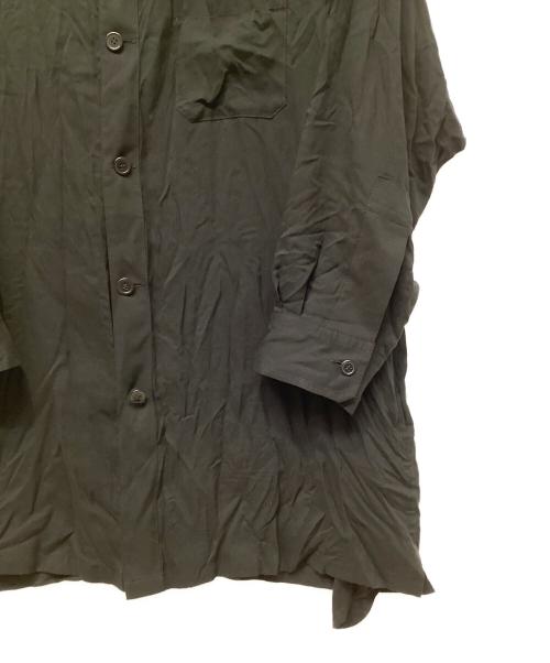 Yohji Yamamoto pour homme（ヨウジヤマモト プールオム）Yohji Yamamoto pour homme (ヨウジヤマモト プールオム) レギュラーカラーロングシャツ ブラック サイズ:3の古着・服飾アイテム