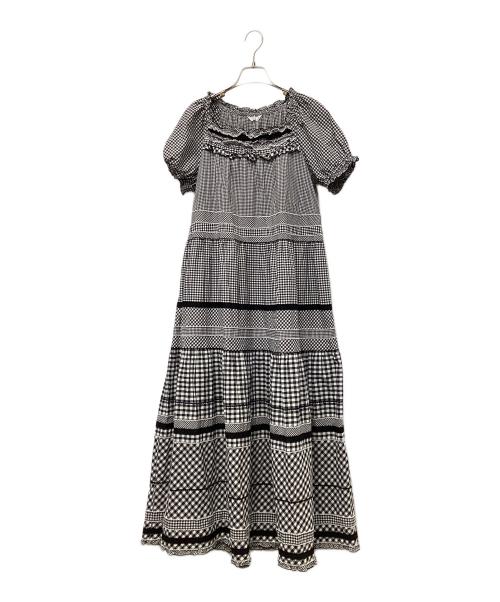 PINK HOUSE（ピンクハウス）PINK HOUSE (ピンクハウス) 半袖ワンピース グレー サイズ:Freeの古着・服飾アイテム