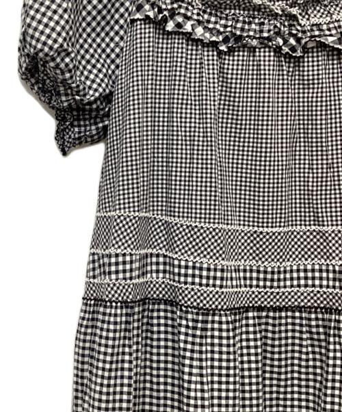 PINK HOUSE（ピンクハウス）PINK HOUSE (ピンクハウス) 半袖ワンピース グレー サイズ:Freeの古着・服飾アイテム