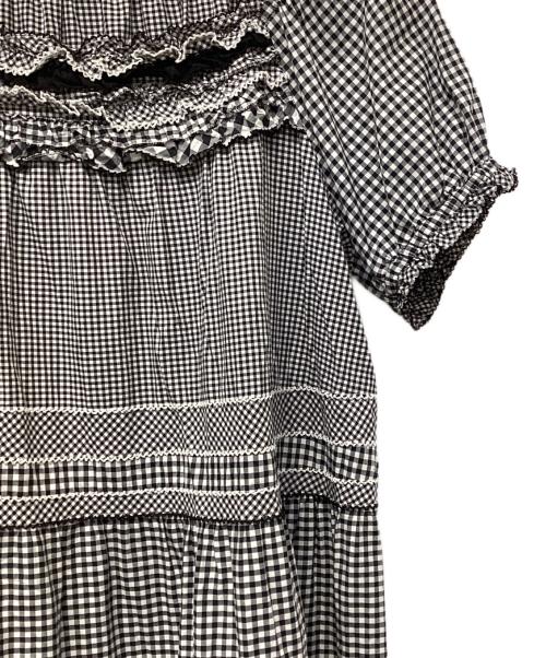 PINK HOUSE（ピンクハウス）PINK HOUSE (ピンクハウス) 半袖ワンピース グレー サイズ:Freeの古着・服飾アイテム