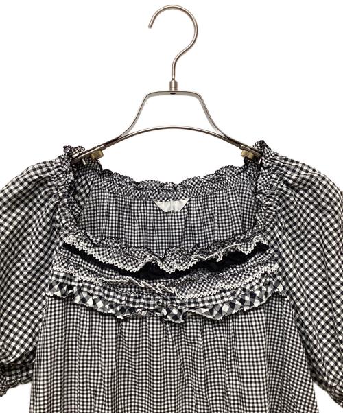 PINK HOUSE（ピンクハウス）PINK HOUSE (ピンクハウス) 半袖ワンピース グレー サイズ:Freeの古着・服飾アイテム