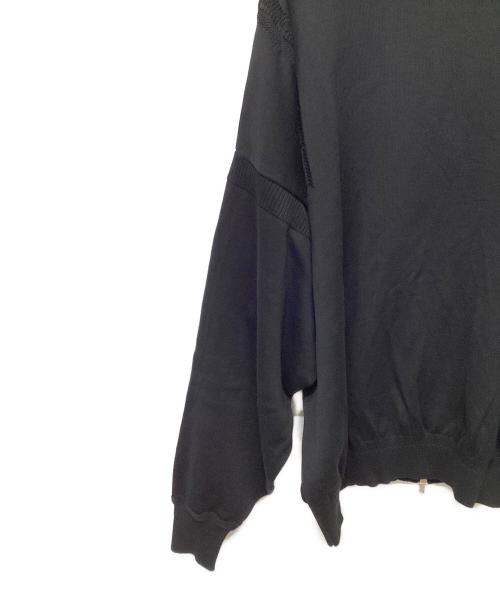 yashiki（ヤシキ）yashiki (ヤシキ) Itezora Big MA-1 Knit ブラック サイズ:2の古着・服飾アイテム
