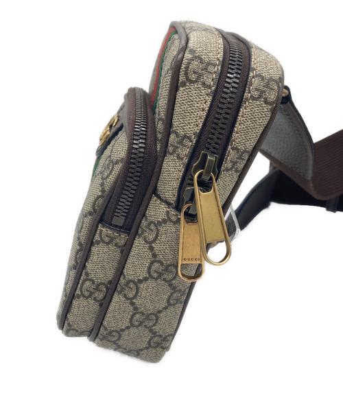 GUCCI（グッチ）GUCCI (グッチ) ボディバッグ GGスプリーム ブラウンの古着・服飾アイテム
