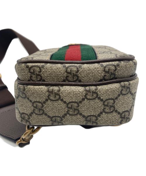 GUCCI（グッチ）GUCCI (グッチ) ボディバッグ GGスプリーム ブラウンの古着・服飾アイテム