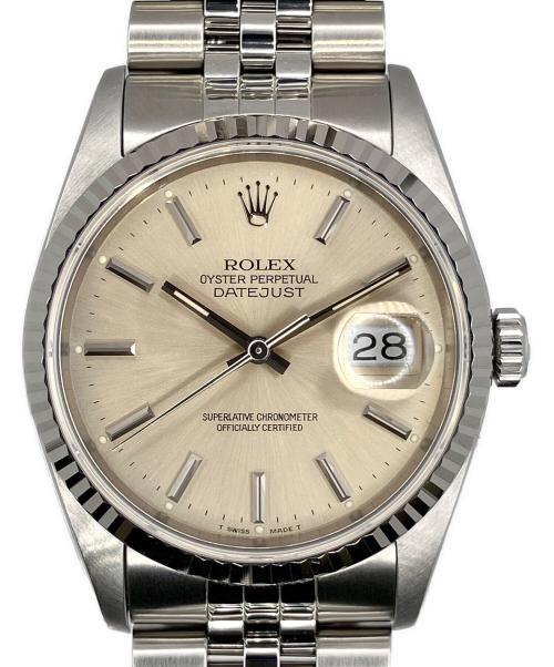 ROLEX（ロレックス）ROLEX (ロレックス) デイトジャスト36/Datejust 36/X番/Ref.16234/シルバー文字盤/ドレスウォッチ/クラシックウォッチ/ヴィンテージウォッチ シルバー文字盤 サイズ:36ｍｍの古着・服飾アイテム