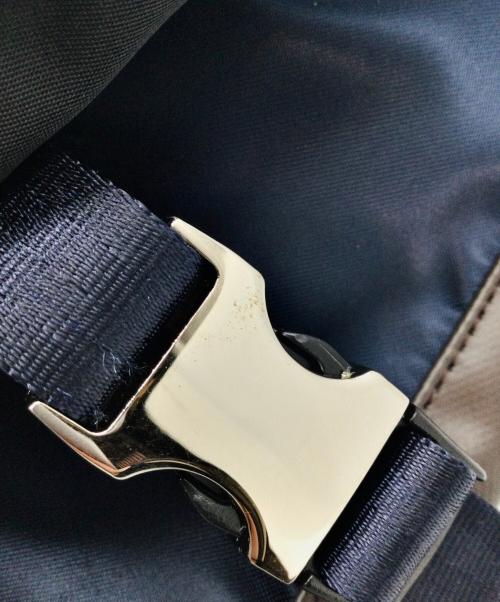 PORTER（ポーター）PORTER (ポーター) sac'sbar (サックスバー) ボディーバッグ ネイビー×ブラウンの古着・服飾アイテム