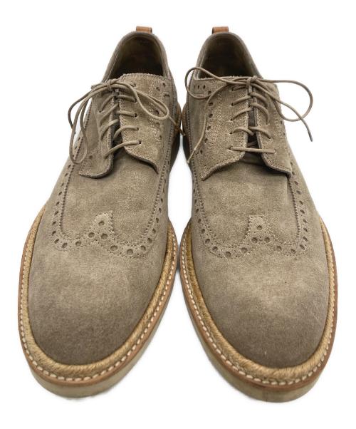 LOUIS VUITTON（ルイ ヴィトン）LOUIS VUITTON (ルイ ヴィトン) ウィングチップシューズ ベージュ サイズ:9の古着・服飾アイテム