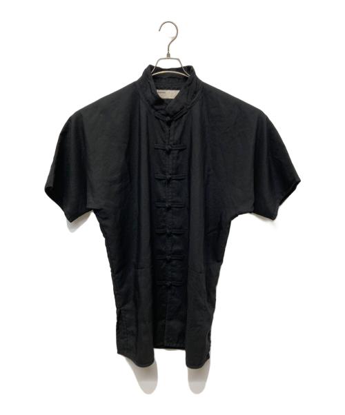 naissance（ネサーンス）NAISSANCE (ネサーンス) チャイナシャツ ブラック サイズ:Lの古着・服飾アイテム