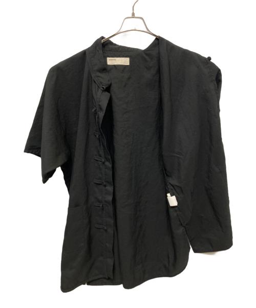 naissance（ネサーンス）NAISSANCE (ネサーンス) チャイナシャツ ブラック サイズ:Lの古着・服飾アイテム
