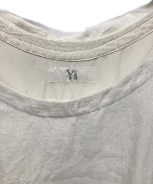 Y's（ワイズ）Y's (ワイズ) 半袖ワンピース アイボリー サイズ:FREEの古着・服飾アイテム