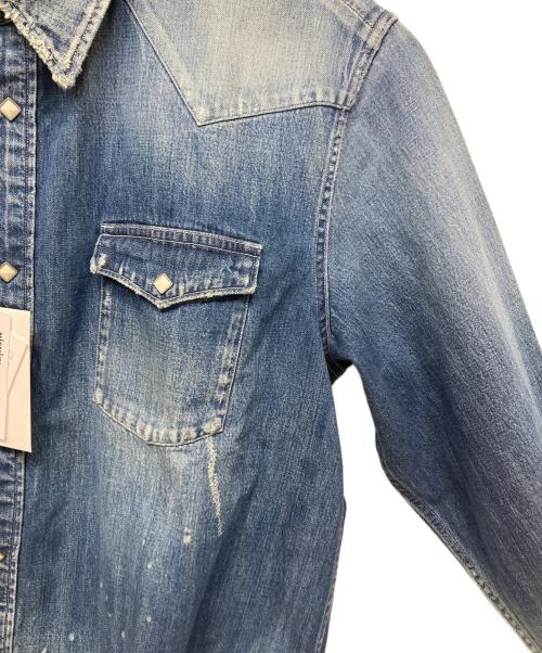 VISVIM（ビズビム）VISVIM (ビズビム) VISVIM（ビズビム）SOCIAL SCULPTURE SHIRT CRASH ネイビー サイズ:3の古着・服飾アイテム