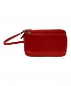 COACHコーチ）の古着「ストラップミニポーチ」｜レッド