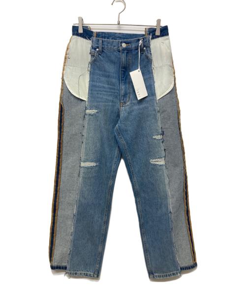 1691（イチロクキューイチ）1691 (イチロクキューイチ) デニムパンツ インディゴ サイズ:Ｓの古着・服飾アイテム