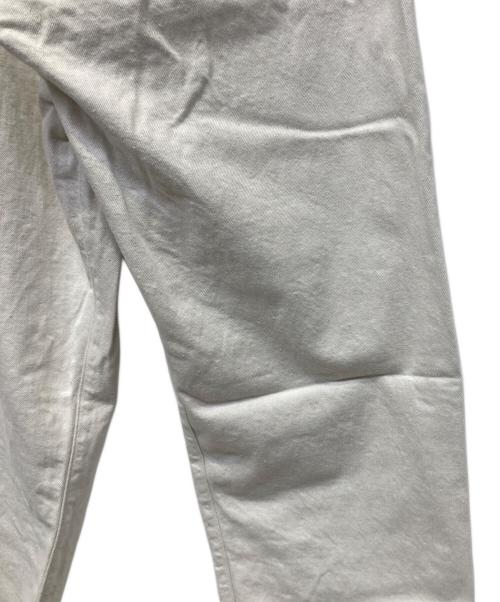 TRADE MARK（トレードマーク）TRADE MARK (トレードマーク) RECYCLED WASTE SUVIN COTTON YARN 11.5oz. DENIM 5POCKET WIDE PANTS ホワイト サイズ:Lの古着・服飾アイテム