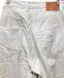 中古・古着 TRADE MARK (トレードマーク) RECYCLED WASTE SUVIN COTTON YARN 11.5oz. DENIM 5POCKET WIDE PANTS ホワイト サイズ:L：17000円