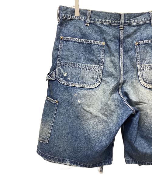 SAINT MICHAEL（セントマイケル）SAINT MICHAEL (セントマイケル) DOUBLE KNEE SHORTS インディゴ サイズ:Lの古着・服飾アイテム