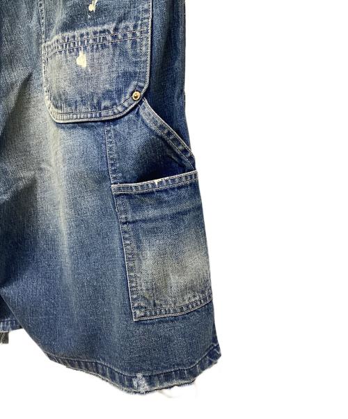 SAINT MICHAEL（セントマイケル）SAINT MICHAEL (セントマイケル) DOUBLE KNEE SHORTS インディゴ サイズ:Lの古着・服飾アイテム