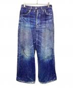 TALKING ABOUT THE ABSTRACTIONトーキング アバウト ジ アブストラクション）の古着「別注 PRINT WIDE PT for ARKnets」｜インディゴ