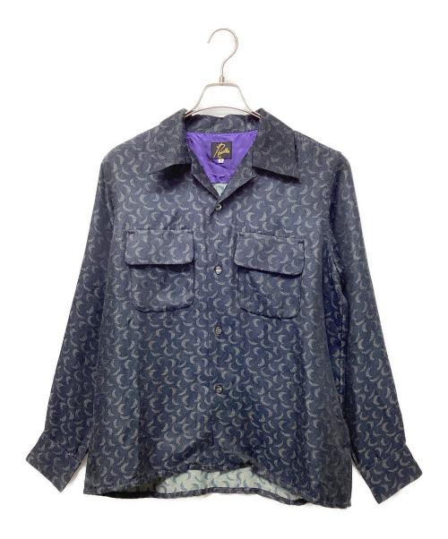 Needles（ニードルズ）Needles (ニードルズ) クレセント ジャガード クラシック シャツ ネイビー サイズ:Ｓの古着・服飾アイテム