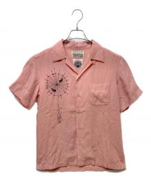 WACKO MARIA×WOLF'S HEAD（ワコマリア×ウルフズヘッド）の古着「SPIDER ALOHA SHIRT」｜ピンク