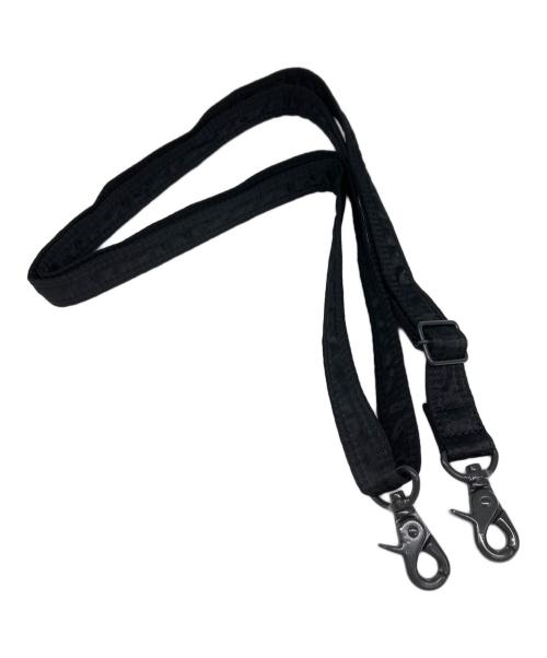 PORTER（ポーター）PORTER (ポーター) ハーフムーンショルダーバッグ ブラック×オレンジの古着・服飾アイテム