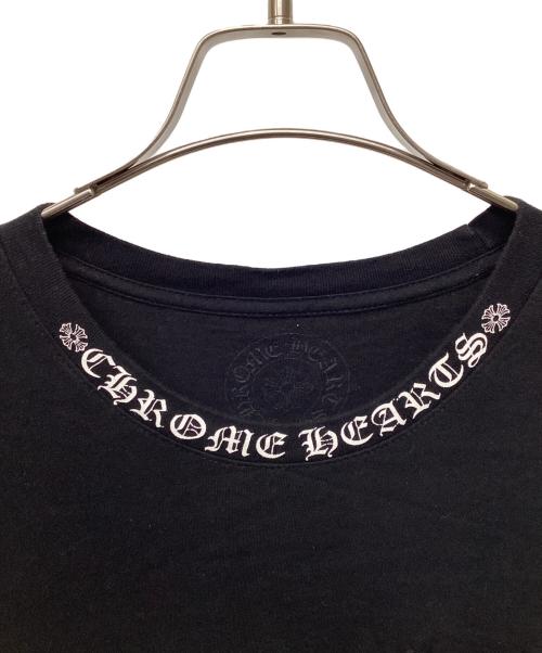 CHROME HEARTS（クロムハーツ）CHROME HEARTS (クロムハーツ) アームネックロゴTシャツ ブラック サイズ:Lの古着・服飾アイテム