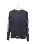 中古・古着 CHROME HEARTS (クロムハーツ) アームネックロゴTシャツ ブラック サイズ:L：36000円