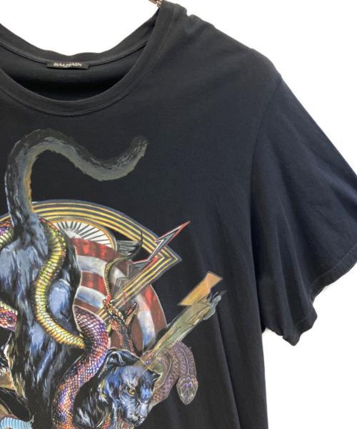 BALMAIN（バルマン）BALMAIN (バルマン) 半袖Tシャツ ブラック サイズ: Freeの古着・服飾アイテム