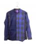 THE NORTHFACE PURPLELABEL（ザ・ノースフェイス パープルレーベル）の古着「Plaid Patchwork Shirt」｜ブルー