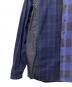 THE NORTHFACE PURPLELABEL (ザ・ノースフェイス パープルレーベル) nanamica (ナナミカ) Plaid Patchwork Shirt ブルー サイズ:S：15000円