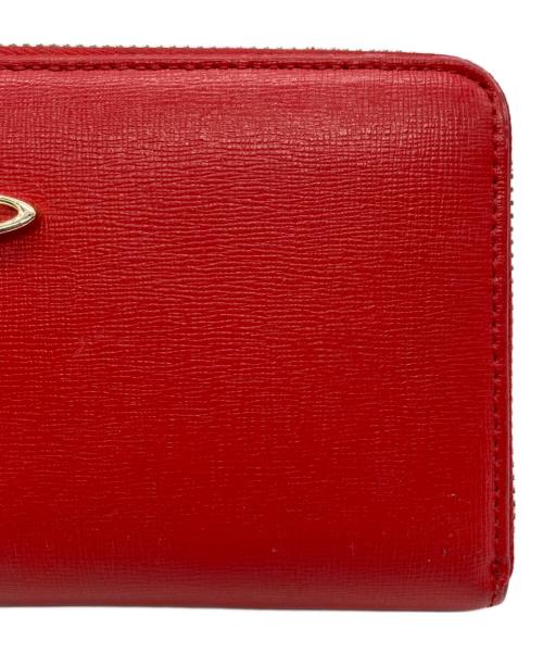 Vivienne Westwood（ヴィヴィアンウエストウッド）Vivienne Westwood (ヴィヴィアンウエストウッド) ラウンドファスナー財布 レッドの古着・服飾アイテム