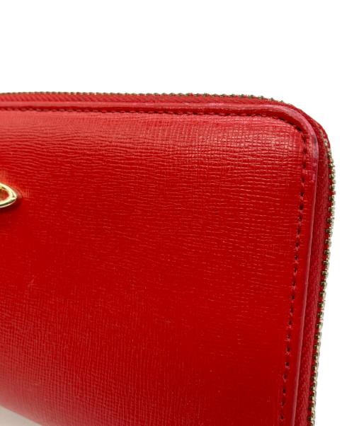 Vivienne Westwood（ヴィヴィアンウエストウッド）Vivienne Westwood (ヴィヴィアンウエストウッド) ラウンドファスナー財布 レッドの古着・服飾アイテム