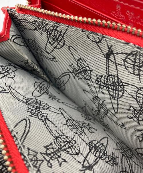 Vivienne Westwood（ヴィヴィアンウエストウッド）Vivienne Westwood (ヴィヴィアンウエストウッド) ラウンドファスナー財布 レッドの古着・服飾アイテム