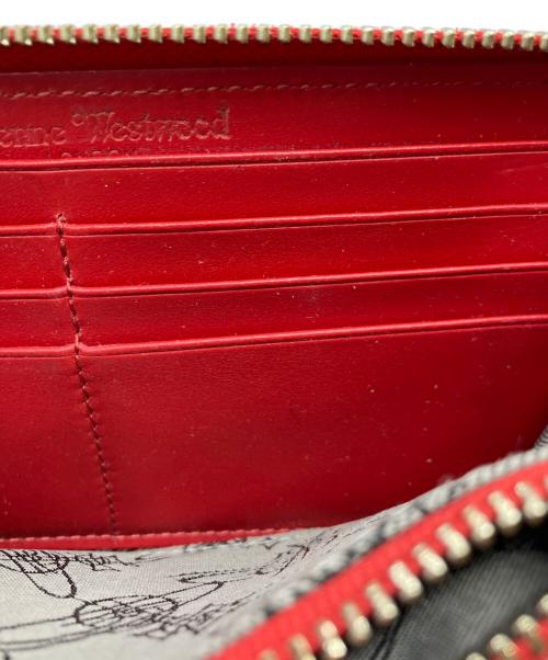 Vivienne Westwood（ヴィヴィアンウエストウッド）Vivienne Westwood (ヴィヴィアンウエストウッド) ラウンドファスナー財布 レッドの古着・服飾アイテム