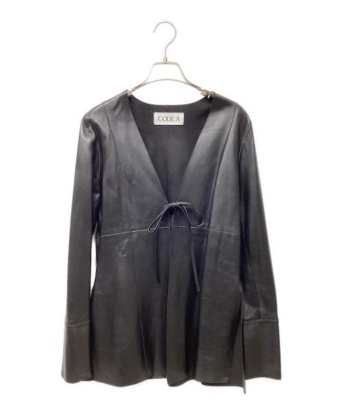 CODE A（コードエー）CODE A (コードエー) レザージャケット ブラック サイズ:Freeの古着・服飾アイテム