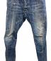 中古・古着 DSQUARED2 (ディースクエアード) ダメージ加工ジーンズ ブルー サイズ:48：8000円