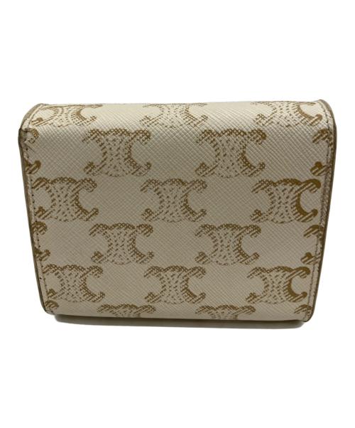 CELINE（セリーヌ）CELINE (セリーヌ) 3つ折り財布 ホワイトの古着・服飾アイテム