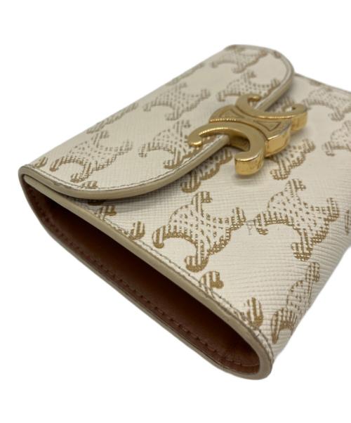 CELINE（セリーヌ）CELINE (セリーヌ) 3つ折り財布 ホワイトの古着・服飾アイテム