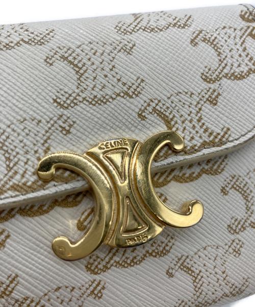 CELINE（セリーヌ）CELINE (セリーヌ) 3つ折り財布 ホワイトの古着・服飾アイテム