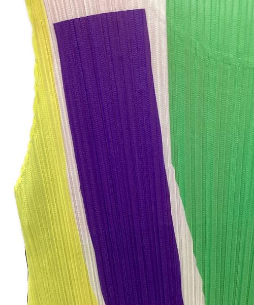 PLEATS PLEASE（プリーツプリーズ）PLEATS PLEASE (プリーツプリーズ) ノースリーブワンピース マルチカラー サイズ:2の古着・服飾アイテム