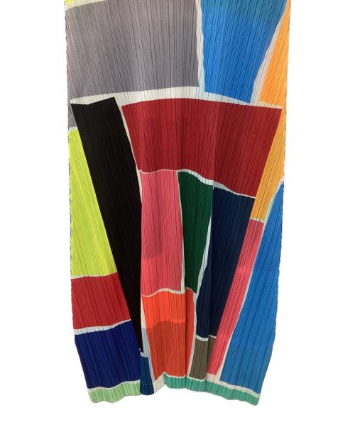 PLEATS PLEASE（プリーツプリーズ）PLEATS PLEASE (プリーツプリーズ) ノースリーブワンピース マルチカラー サイズ:2の古着・服飾アイテム