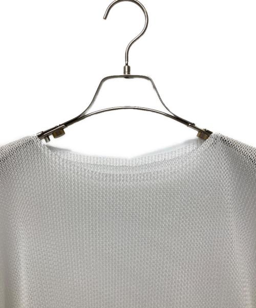 PLEATS PLEASE（プリーツプリーズ）PLEATS PLEASE (プリーツプリーズ) ノースリーブカットソー ホワイト サイズ:3の古着・服飾アイテム