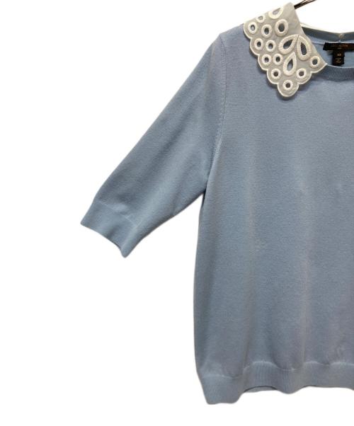 LOUIS VUITTON（ルイ ヴィトン）LOUIS VUITTON (ルイ ヴィトン) 半袖ニット ブルー サイズ:XSの古着・服飾アイテム